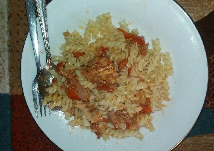 Langkah Mudah untuk Membuat Fussili tuna yang Enak Banget