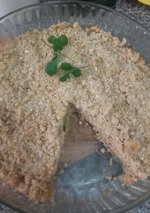 Una foto de Crumble de manzanas