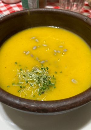 Una foto de Crema de Calabaza