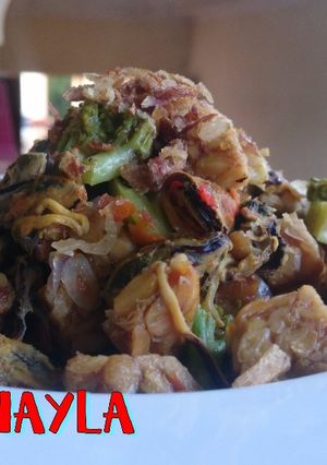 Foto resep Oseng kerang tempe brokoli