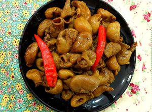 Hình của món Dạ cá basa khìa nước dừa.