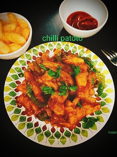स्पाइसी चिली पोटैटो (Spicy Chilli potato recipe in Hindi) रेसिपी मुख्य फोटो