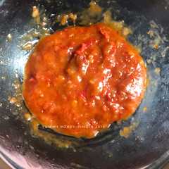 A picture of Homemade Gochujang.