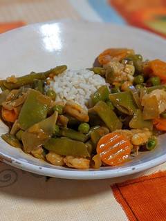 Una foto de Menestra de verduras salteadas en wok