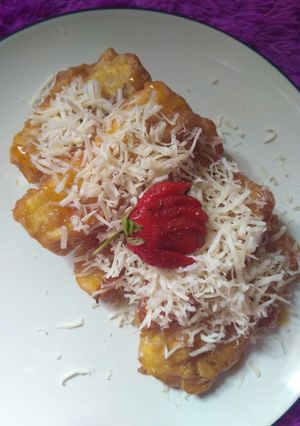 Foto resep Pisang Goreng Kriuk with Caramael Sauce and Cheese