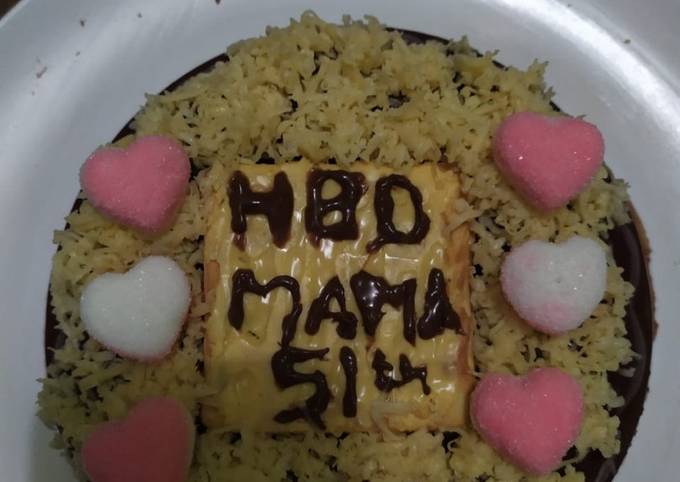 Puding coklat ultah mertua