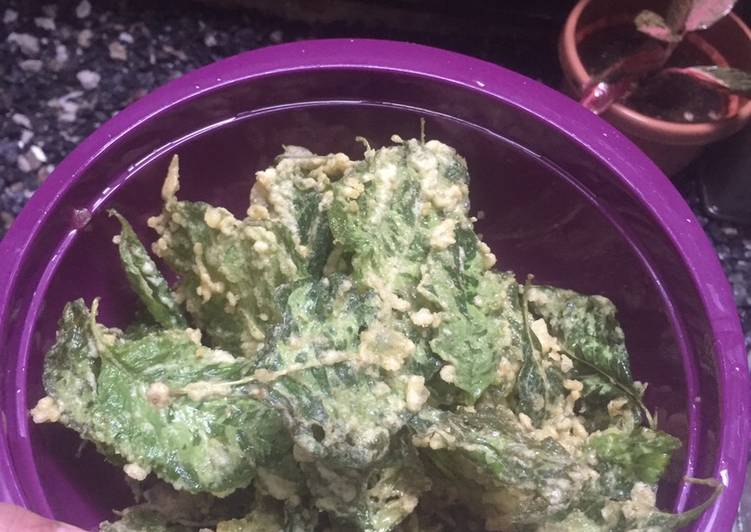 5. Keripik bayam simpel