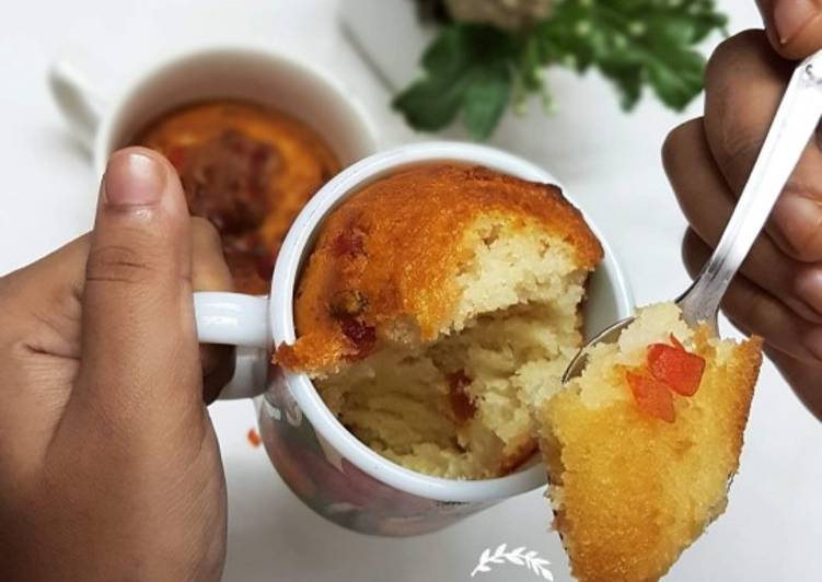 How to Make Super Quick Homemade Tutti frutti mug cake