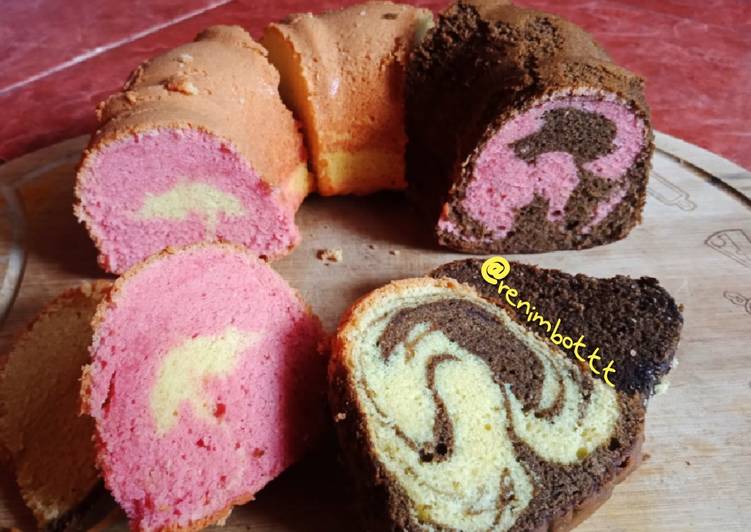 Resep NEOPOLITAN CAKE🍰 KUE 3 WARNA, SUPER LEMBUT!!! TANPA SP❌, Enak