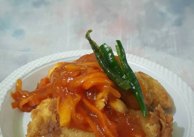Langkah Mudah untuk Membuat Gurameh filet saos asam manis, Menggugah Selera