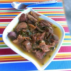 A picture of Goat meat pepper soup.