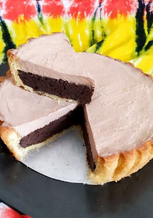 Foto resep Pie Brownies chococream Keto, NO MIXER #ketopad #keto