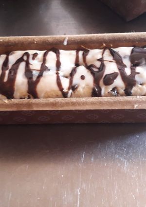 Una foto de Budín de vainilla con chispas de chocolate
