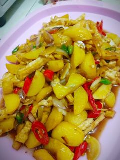 Foto resep Tumis kentang tahu