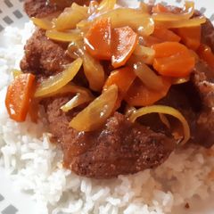 A picture of Chicken Katsu Curry.