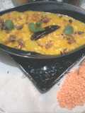 Masoor Dal and Bottle Gourd with Onion-Tomato Tadka