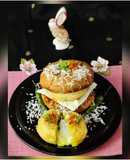 Cheese Stuffed Vada Pav Burger