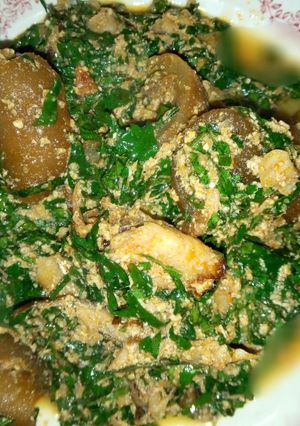 A picture of Egwu /egusi soup.