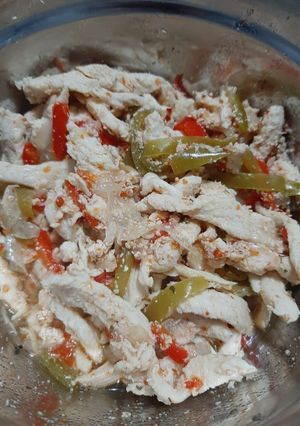 Una foto de Tacos de pollo sin aceite