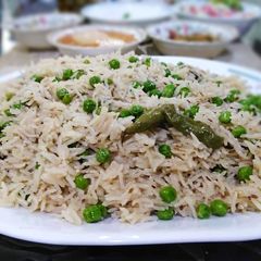 A picture of Matar Pulao.