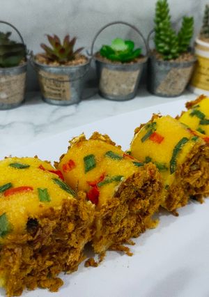 Foto resep Flossroll Abon/Roti Gulung Abon Lowcarb/Debm/Keto