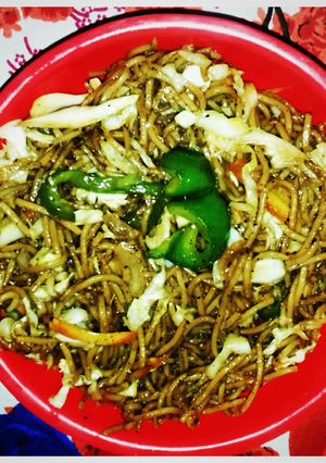 A picture of Hakka noodles.