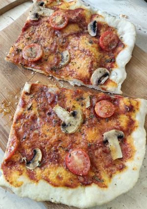 O poză a rețetei Pizza rapidă pentru 2 persoane.