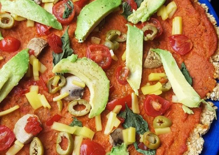 Steps to Prepare Any-night-of-the-week Cauliflower and Oat Gluten free Pizza