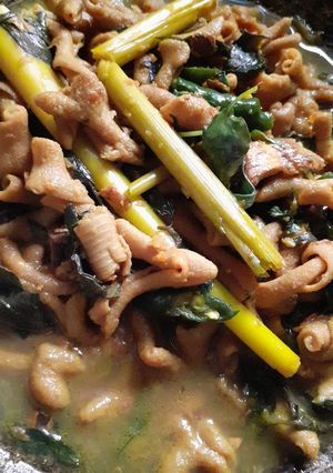 Foto resep Tumis Usus Kemangi Pedas