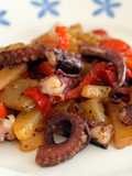 Polpo con peperoni e patate 🐙