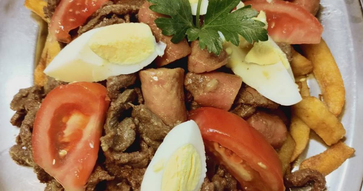 Pique lo macho (comida Boliviana) Receta de Kele- Cookpad