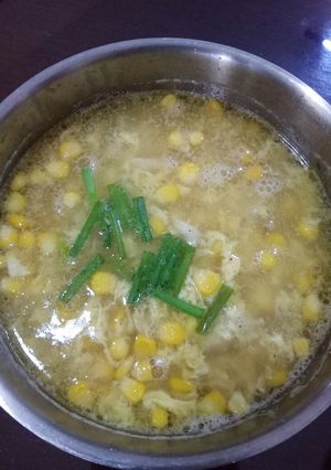Foto resep Sup Jagung Telur Simple