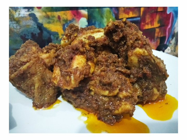 Cara Gampang Membuat Rendang ayam pontianak, Enak