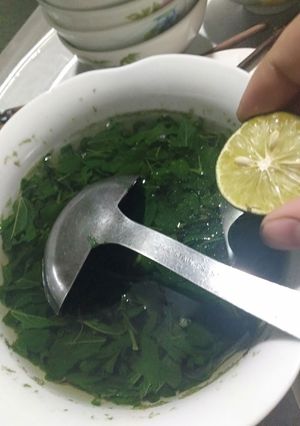 Hình của món Canh rau đay.