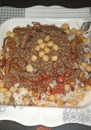 صورة لوصفة كشري مصري
