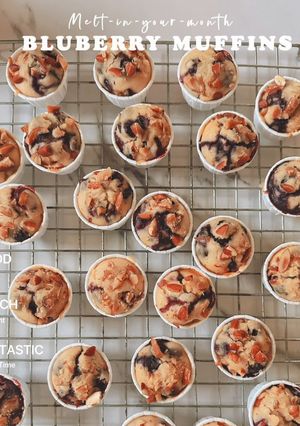 รูปของ Blueburry yogurt muffins บลูเบอรี่โยเกิร์ตมัฟฟิ่น