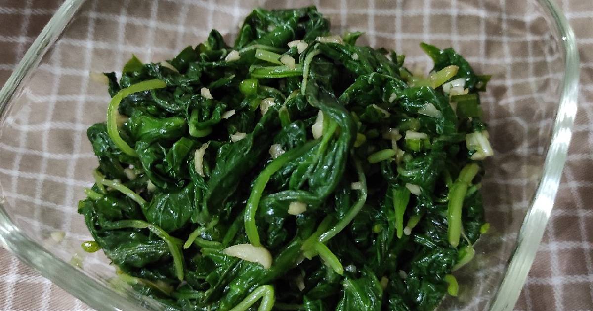 Resep Sigeumchinamul atau Bayam ala Banchan (side dish Korea) oleh