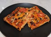 A picture of tomato chorizo mozzarella