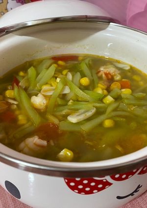 Foto resep Tumiss labu siam jagung udangg~