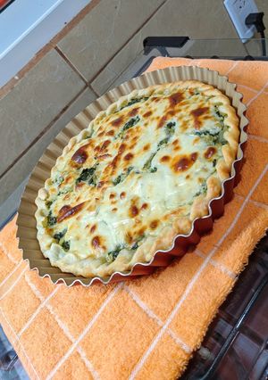 Una foto de Tarta de acelga y queso