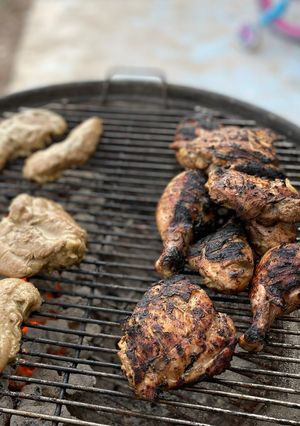 A picture of Jamaican Jerk Chicken.