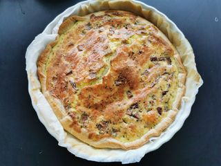 Quiche Lorraine au tofu fumé