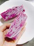 Taro and Butterfly Pea Leaf Steamed Cake