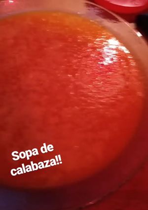 Una foto de Sopa de calabaza