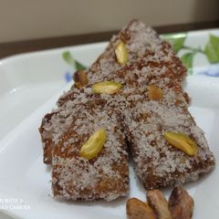 A picture of Coconut chasni bread.