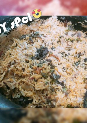 A picture of Biryani.