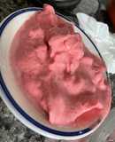 Helado de fresa saludable