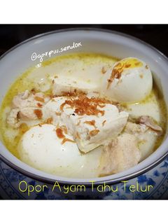 Foto resep 29. Opor Ayam Tahu Telur