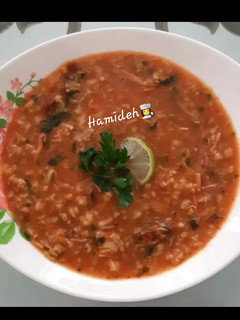 عکسی از دستور سوپ جو افطارونه 🍲🌜