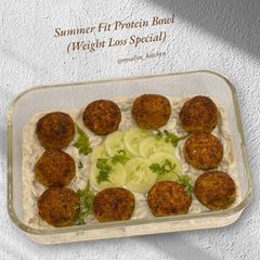 A picture of Summer Fit Protein Bowl(Protein Balls with Hung Curd Salad – Weight Loss Special).